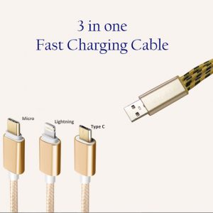 3 in One Fast Charging Cable