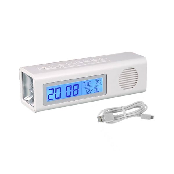 Clock with Torch Dual Power Option