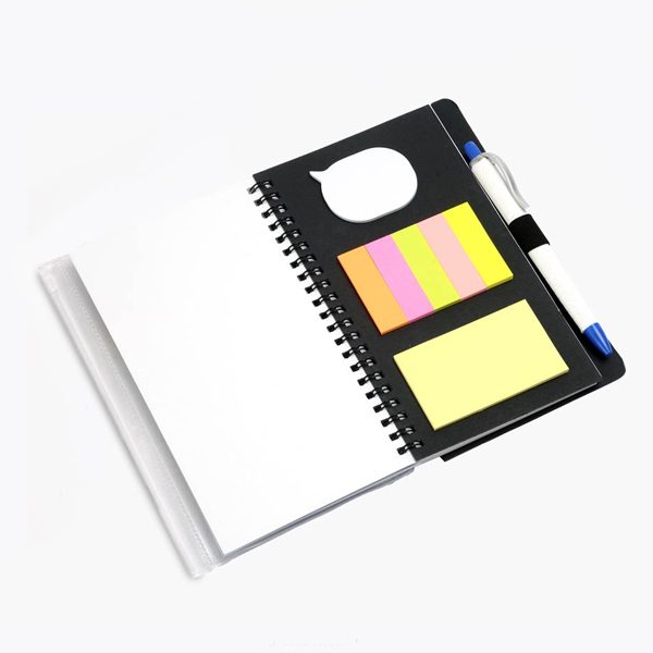 Notebook with Sticky Notes, Wallet PVC & Pen 2