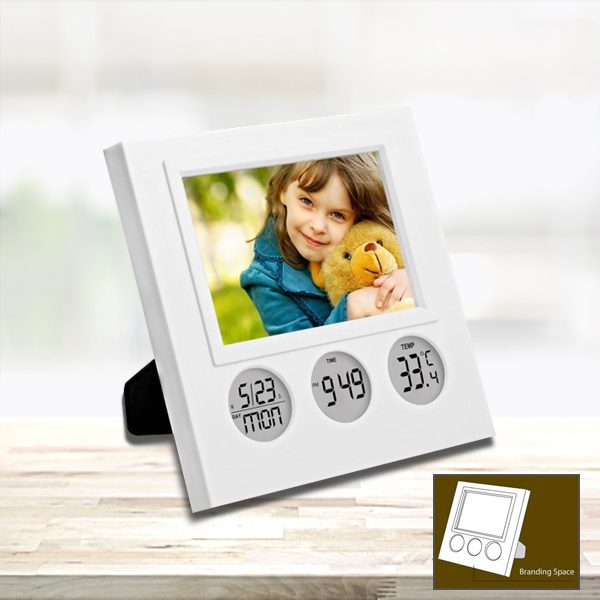 Photo Frame with Bubble Clock