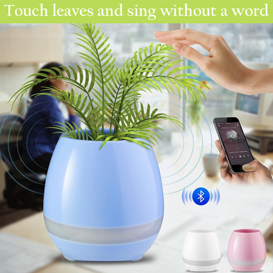 Smart Flower Pot with Bluetooth Speaker 1