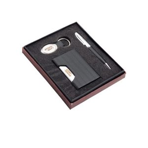 3-in-One-Black-Color-Set-(Pen,-Keychain-&-Card-Holder)