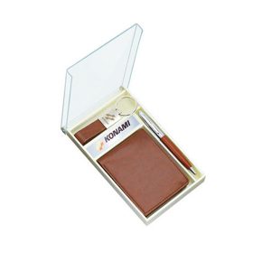 3-in-One-Brown-Color-Wallet-Set-(Key-Chain,-Pen-&-Wallet)