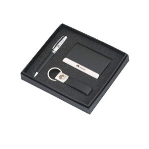 3-in-One-Executive-Black-Color-Set-(Pen,-Card-Holder-&-Keychain)