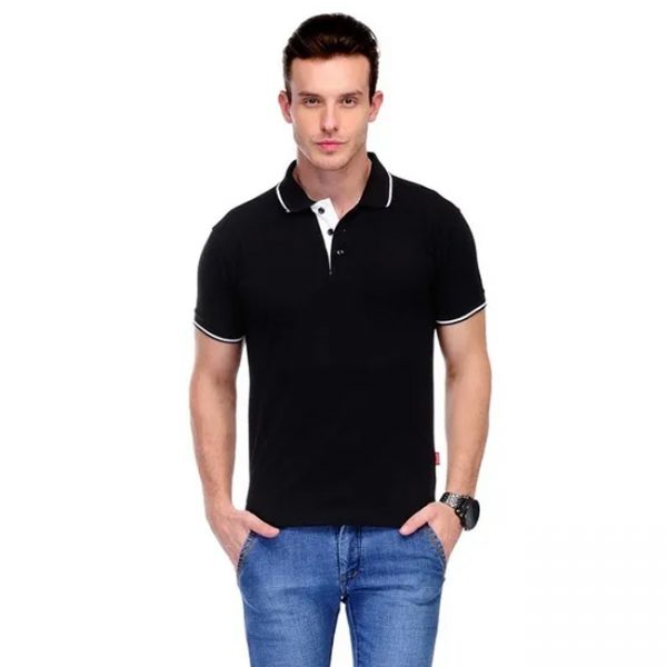 Men-Premium-Cotton-Polo-T-Shirt-Black-1