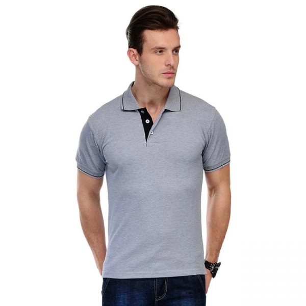 Men-Premium-Cotton-Polo-T-Shirt-Grey-1