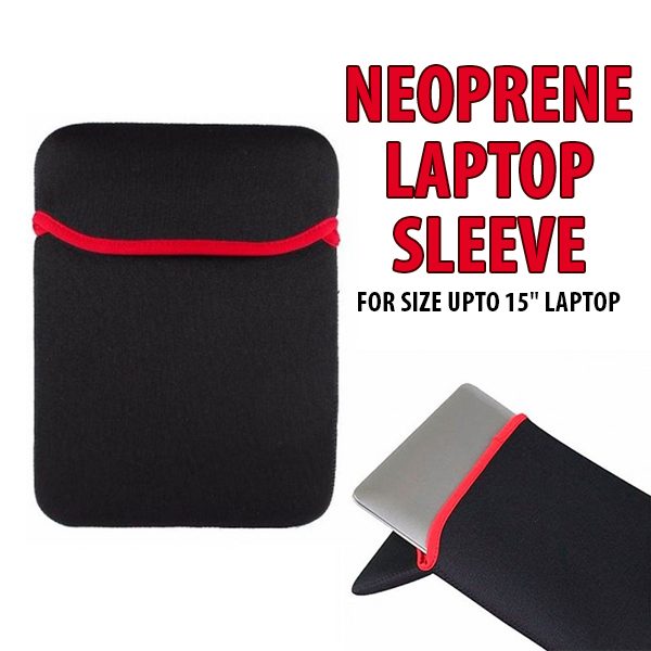 Neoprene-Laptop-Sleeve-Black-And-Red-Tip